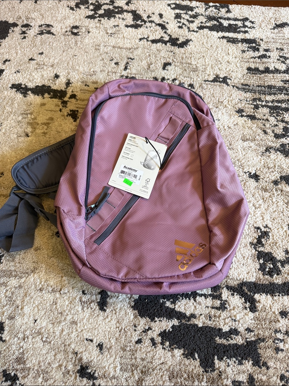 adidas Mauve/Purple Everyday 1 Shoulder Backpack